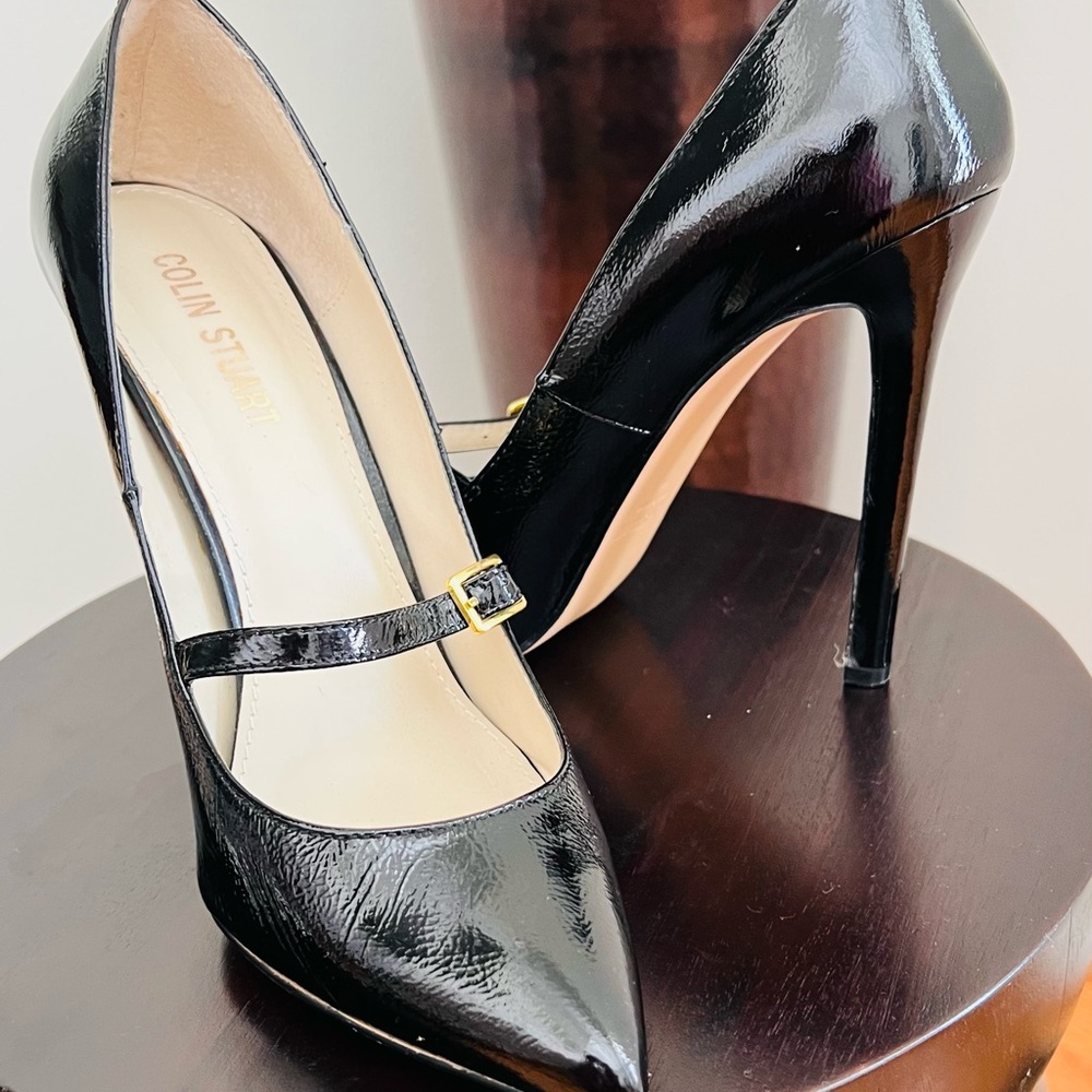 Colin Stuart Black Patent Leather 5” Heels